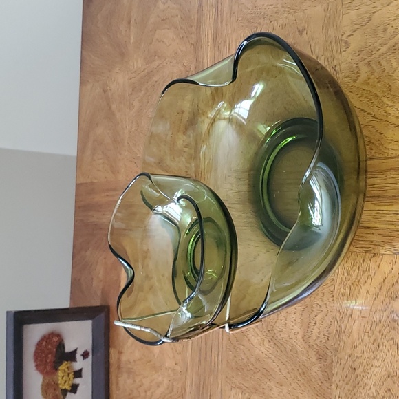 Anchor Hocking Chip & Dip Set 💚 - Picture 1 of 10